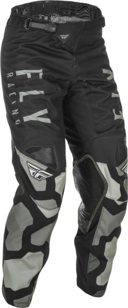 FLY RACING - YOUTH KINETIC K221 PANTS BLACK/GREY SZ 18 - Image 1