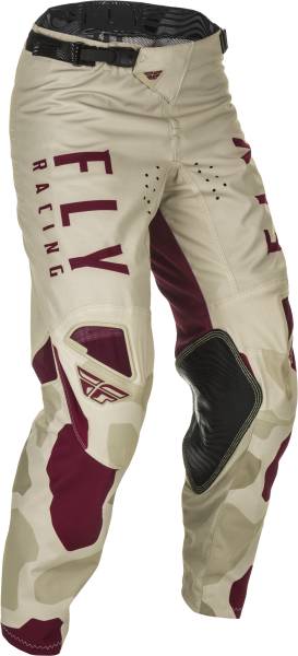 FLY RACING - YOUTH KINETIC K221 PANTS STONE/BERRY SZ 18 - Image 1