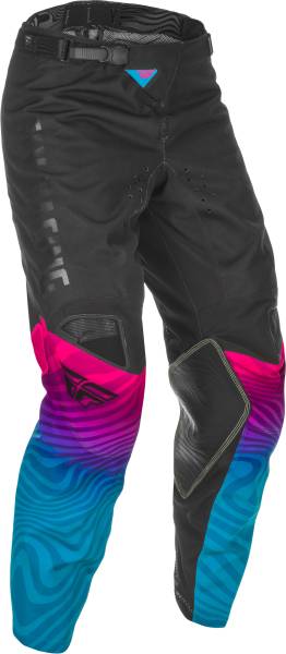 FLY RACING - KINETIC S.E. PANTS BLACK/PINK/BLUE SZ 28 - Image 1