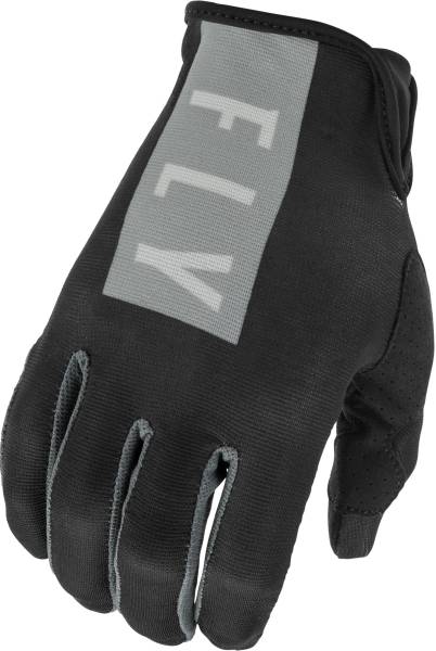 FLY RACING - GIRL'S LITE GLOVES BLACK/GREY SZ 04 - Image 1