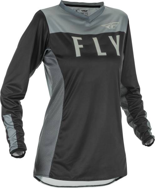 FLY RACING - WOMEN'S LITE JERSEY BLACK/GREY 2X - Image 1