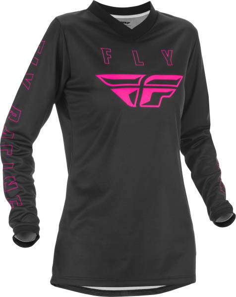 FLY RACING - WOMEN'S F-16 JERSEY BLACK/PINK 2X - Image 1