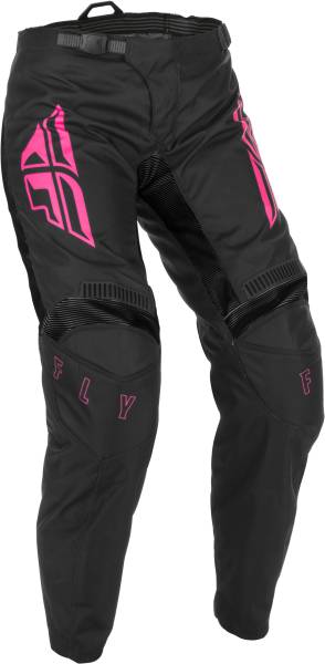 FLY RACING - WOMEN'S F-16 PANTS BLACK/PINK SZ 0/02 - Image 1