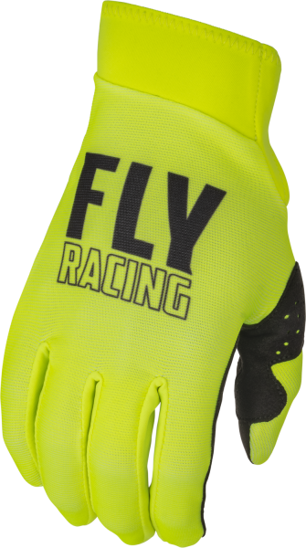 FLY RACING - YOUTH PRO LITE GLOVES HI-VIS/BLACK YL - Image 1