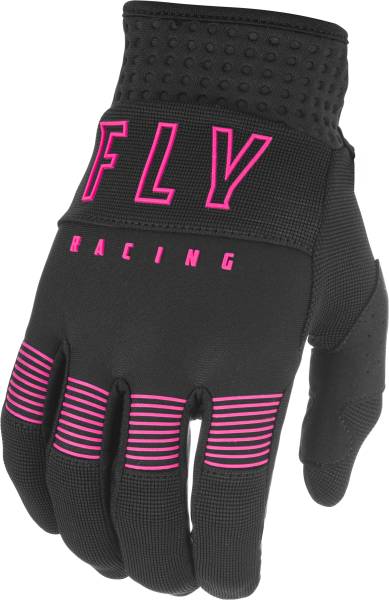 FLY RACING - YOUTH F-16 GLOVES BLACK/PINK SZ 01 - Image 1