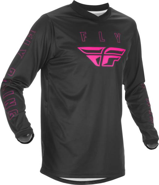 FLY RACING - F-16 JERSEY BLACK/PINK 2X - Image 1