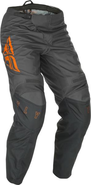 FLY RACING - YOUTH F-16 PANTS GREY/ORANGE SZ 18 - Image 1