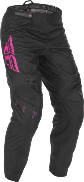 FLY RACING - YOUTH F-16 PANTS BLACK/PINK SZ 18 - Image 1