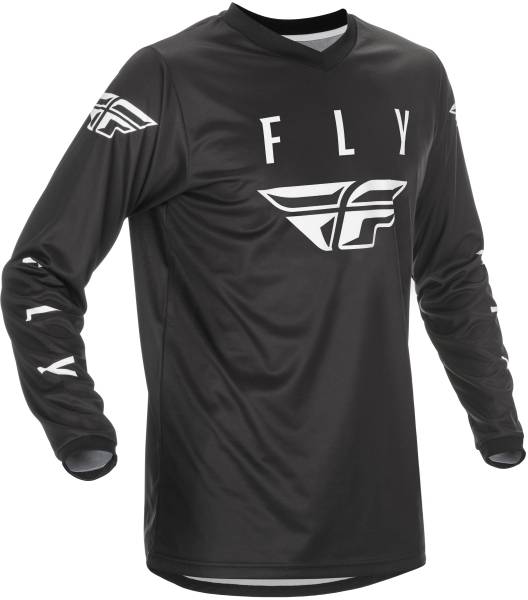 FLY RACING - FLY UNIVERSAL JERSEY BLACK/WHITE 2X - Image 1