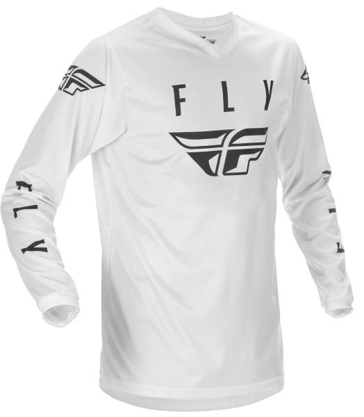 FLY RACING - FLY UNIVERSAL JERSEY WHITE/BLACK 2X - Image 1