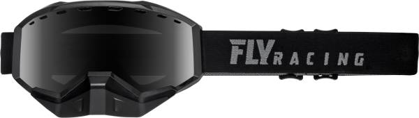 FLY RACING - FOCUS SNOW GOGGLE BLACK W/SMOKE LENS - Image 1