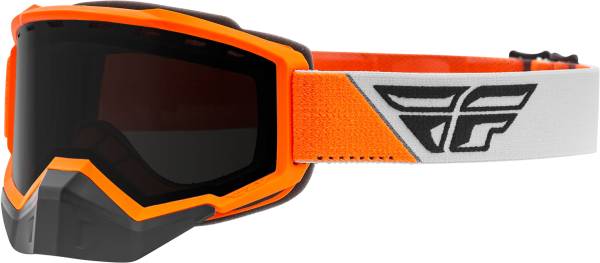 FLY RACING - FOCUS SNOW GOGGLE ORANGE/GREY W/ DARK SMOKE LENS - Image 1