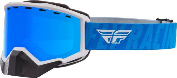 FLY RACING - FOCUS SNOW GOGGLE GREY/BLUE W/ SKY BLUE MIRROR/BLUE LENS - Image 1