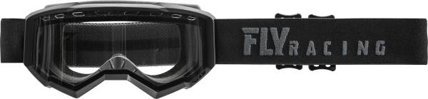 FLY RACING - FOCUS YOUTH SNOW GOGGLE BLACK W/CLEAR LENS - Image 1