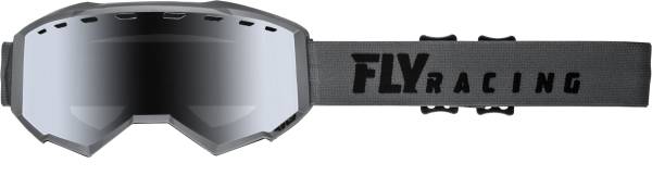 FLY RACING - FOCUS YOUTH SNOW GOGGLE GREY W/SILVER MIRROR SMOKE LENS - Image 1