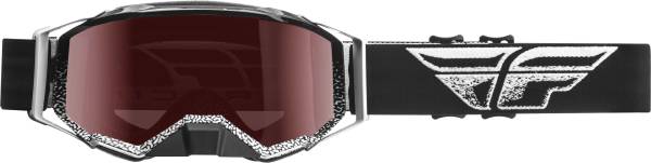 FLY RACING - ZONE PRO W/C GOGGLE BLK/WHT W/ NON-POLARIZED BRONZE LENS - Image 1