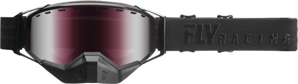 FLY RACING - ZONE SNOW GOGGLE BLACK W/SILVER MIRROR ROSE LENS - Image 1