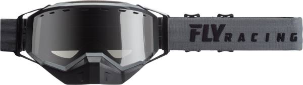 FLY RACING - ZONE SNOW GOGGLE GREY W/SILVER MIRROR SMOKE LENS - Image 1