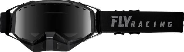 FLY RACING - ZONE PRO SNOW GOGGLE BLACK W/POLARIZED SMOKE LENS - Image 1