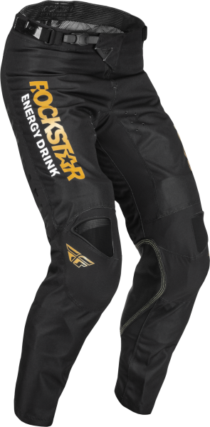 FLY RACING - KINETIC ROCKSTAR PANTS BLACK/GOLD SZ 28 - Image 1