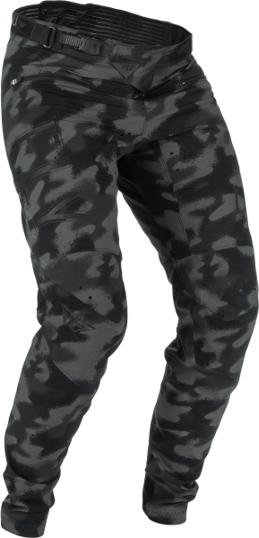 FLY RACING - YOUTH RADIUM S.E. TACTIC BIKE PANTS BLACK/GREY CAMO SZ 18 - Image 1