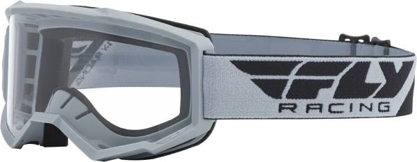 FLY RACING - FOCUS GOGGLE GREY W/CLEAR LENS - Image 1