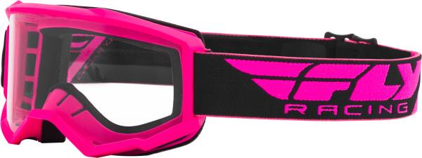 FLY RACING - FOCUS GOGGLE PINK W/CLEAR LENS - Image 1