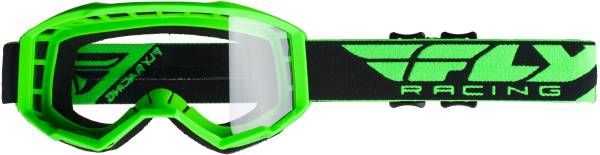 FLY RACING - FOCUS GOGGLE GREEN W/CLEAR LENS - Image 1