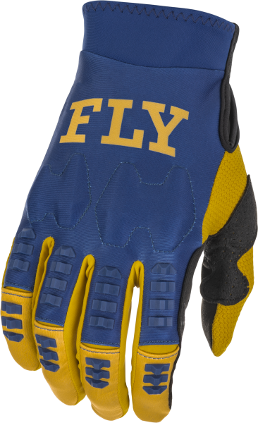 FLY RACING - EVOLUTION DST GLOVES NAVY/GOLD XS - Image 1