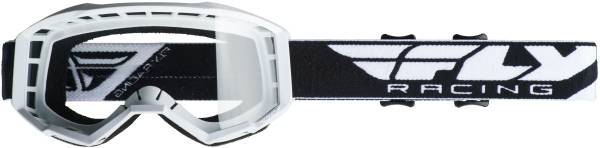 FLY RACING - YOUTH FOCUS GOGGLE WHITE W/CLEAR LENS - Image 1