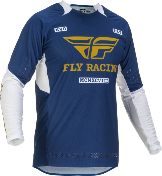 FLY RACING - EVOLUTION DST JERSEY NAVY/WHITE/GOLD 2X - Image 1