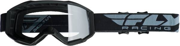 FLY RACING - YOUTH FOCUS GOGGLE BLACK W/CLEAR LENS - Image 1