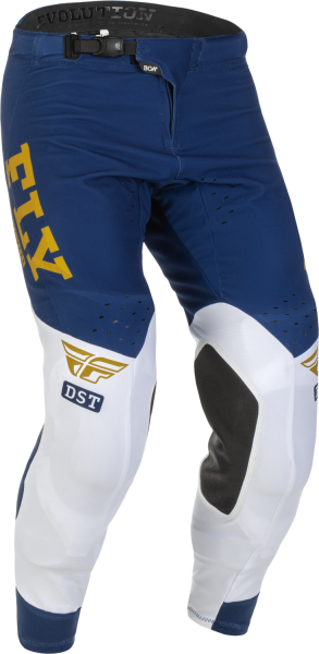 FLY RACING - EVOLUTION DST PANTS NAVY/WHITE/GOLD SZ 28 - Image 1