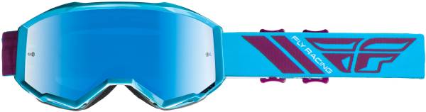 FLY RACING - ZONE GOGGLE BLUE/PORT W/BLUE MIRROR LENS W/POST - Image 1