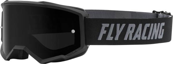 FLY RACING - ZONE GOGGLE BLACK W/DARK SMOKE LENS W/POST - Image 1