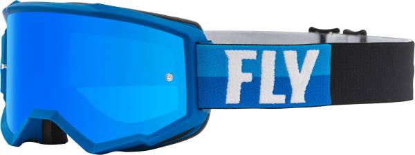 FLY RACING - ZONE GOGGLE BLUE/BLACK W/SKY BLUE MIR/SMK LENS W/POST - Image 1