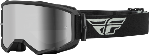 FLY RACING - ZONE GOGGLE GREY/BLACK W/ SILVER MIRROR/SMOKE LENS - Image 1