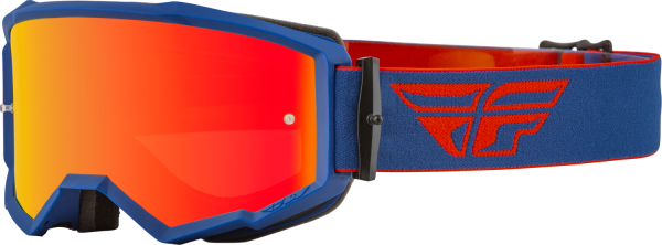 FLY RACING - ZONE GOGGLE RED/NAVY W/ RED MIRROR/AMBER LENS - Image 1