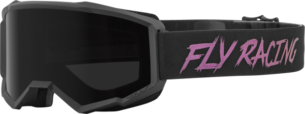 FLY RACING - ZONE W/C GOGGLE BLACK/FUSION W/DARK SMOKE HYDROPHOC LENS - Image 1