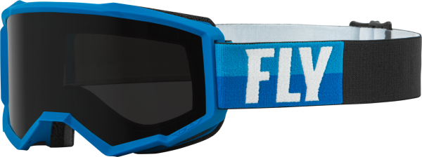 FLY RACING - ZONE W/C GOGGLE BLUE/BLACK W/DARK SMOKE HYDROPHOC LENS - Image 1