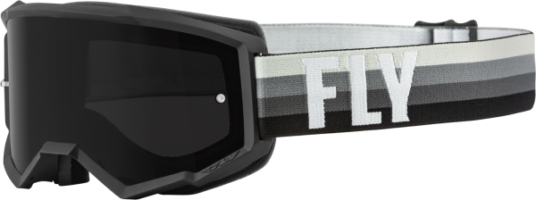 FLY RACING - YOUTH ZONE GOGGLE BLACK/GREY W/ DARK SMOKE LENS - Image 1