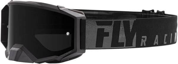 FLY RACING - ZONE PRO GOGGLE BLACK W/DARK SMOKE LENS - Image 1