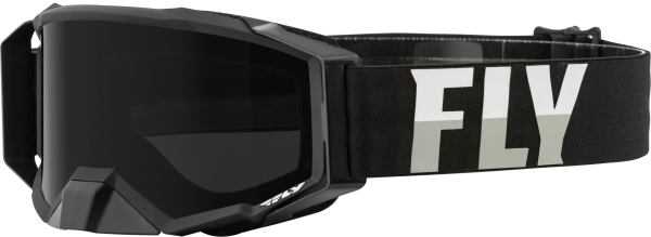 FLY RACING - ZONE PRO W/C GOGGLE BLK/WHITE W/DARK SMOKE HYDRO LENS - Image 1