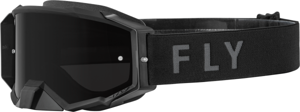 FLY RACING - ZONE PRO GOGGLE BLACK W/ DARK SMOKE LENS - Image 1