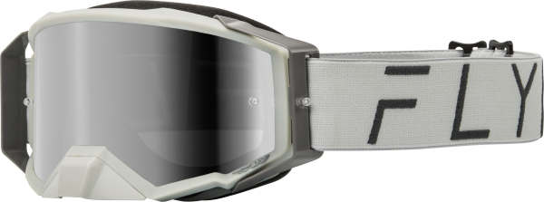 FLY RACING - ZONE PRO GOGGLE GREY W/ GREY MIRROR/SMOKE LENS - Image 1