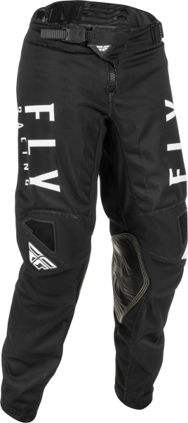 FLY RACING - YOUTH KINETIC MESH PANTS BLACK/WHITE SZ 22 - Image 1