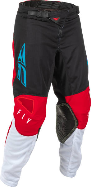 FLY RACING - YOUTH KINETIC MESH PANTS RED/WHITE/BLUE SZ 22 - Image 1