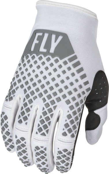 FLY RACING - YOUTH KINETIC GLOVES WHITE YL - Image 1