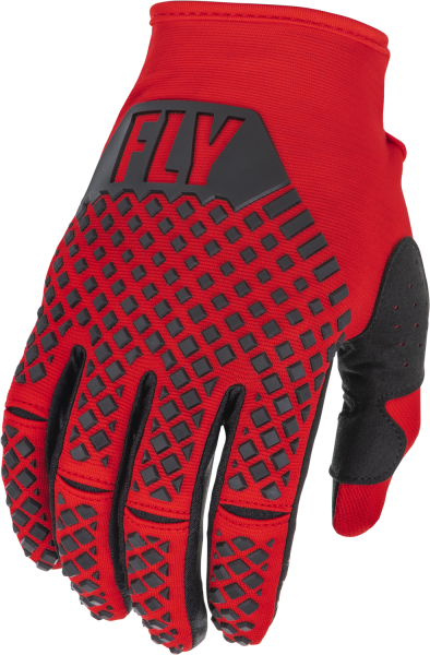 FLY RACING - YOUTH KINETIC GLOVES RED/BLACK YL - Image 1