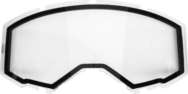 FLY RACING - DUAL LENS W/O VENTS ADULT CLEAR - Image 1